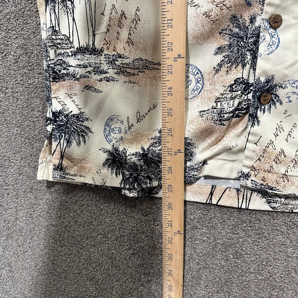 La Cabana Hawaiian Camp Shirt Men Large‎ Rayon Palm Tree Tropical Cruise Resort - Picture 8 of 10